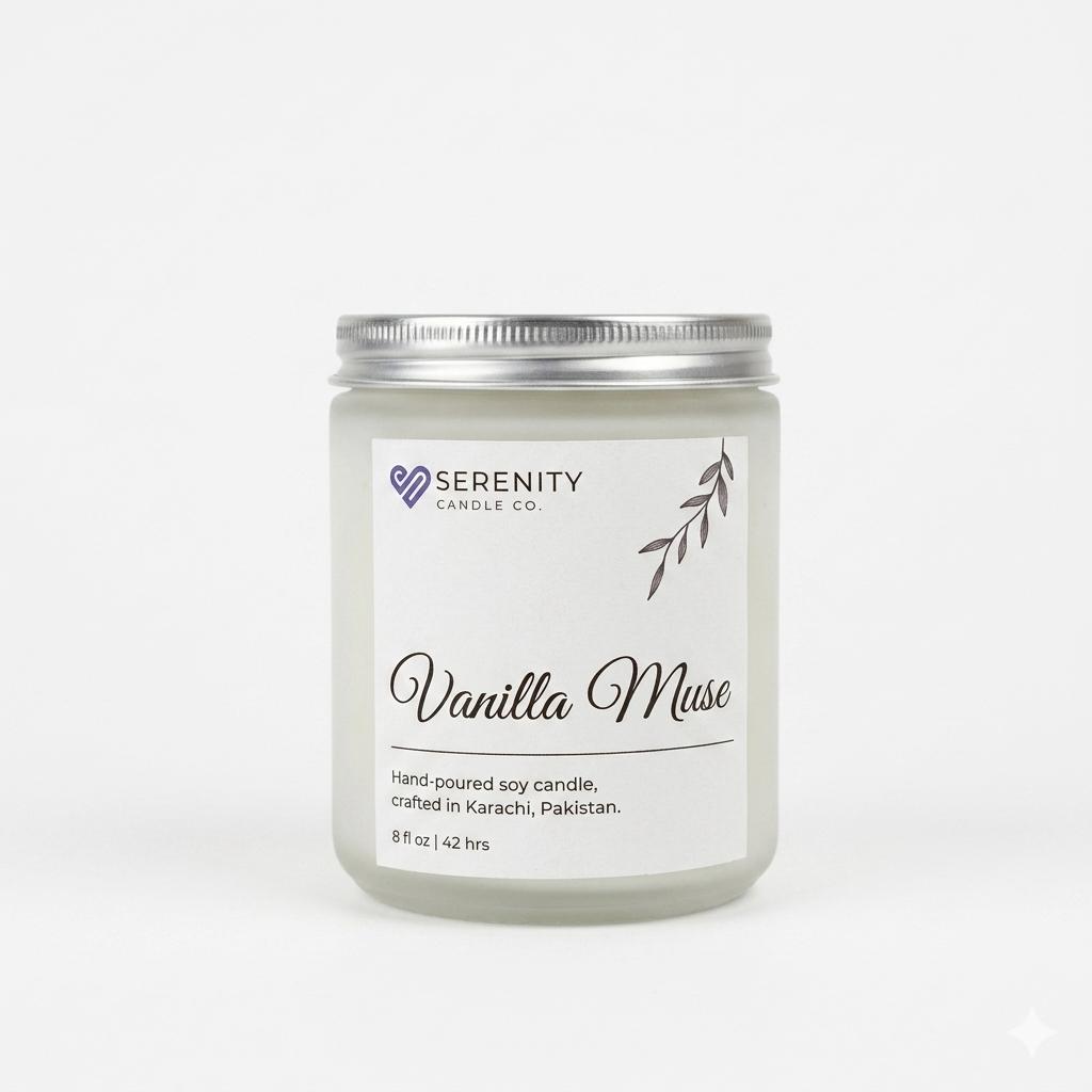 Vanilla Muse – Warm Vanilla Essence Candle - Image 4