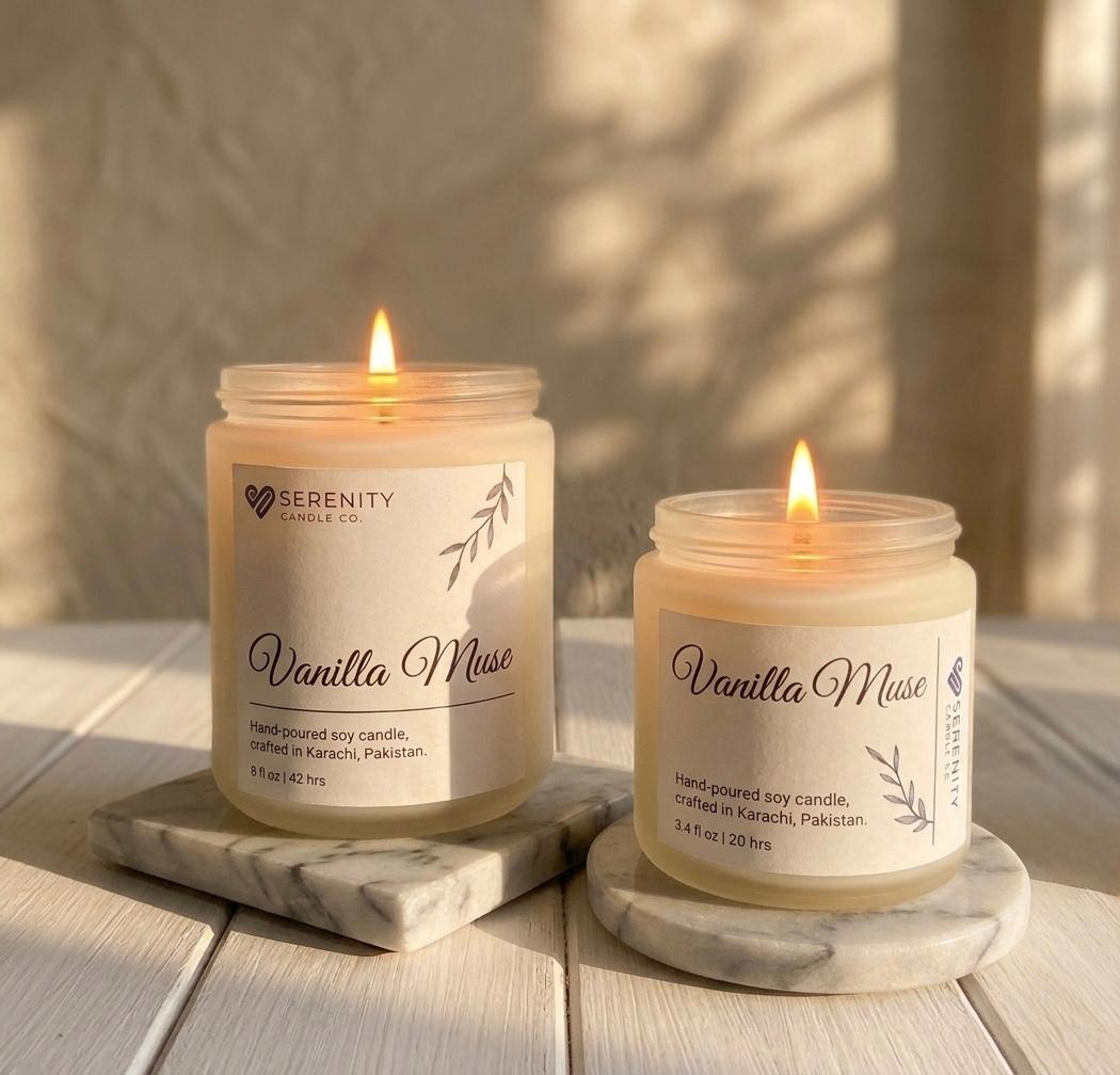 Vanilla Muse – Warm Vanilla Essence Candle - Image 2